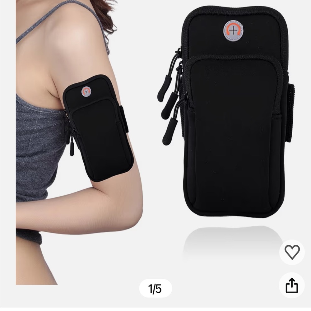 NWOT Black Armband Phone Holder